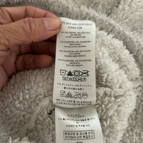 Patagonia Birch White Los Gatos 1/4-Zip Fleece, Size Medium - Picture 8 of 9